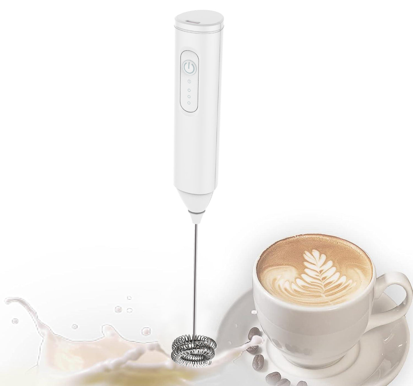 USB Rechargeable Foam Maker Coffee Whisk Mixer