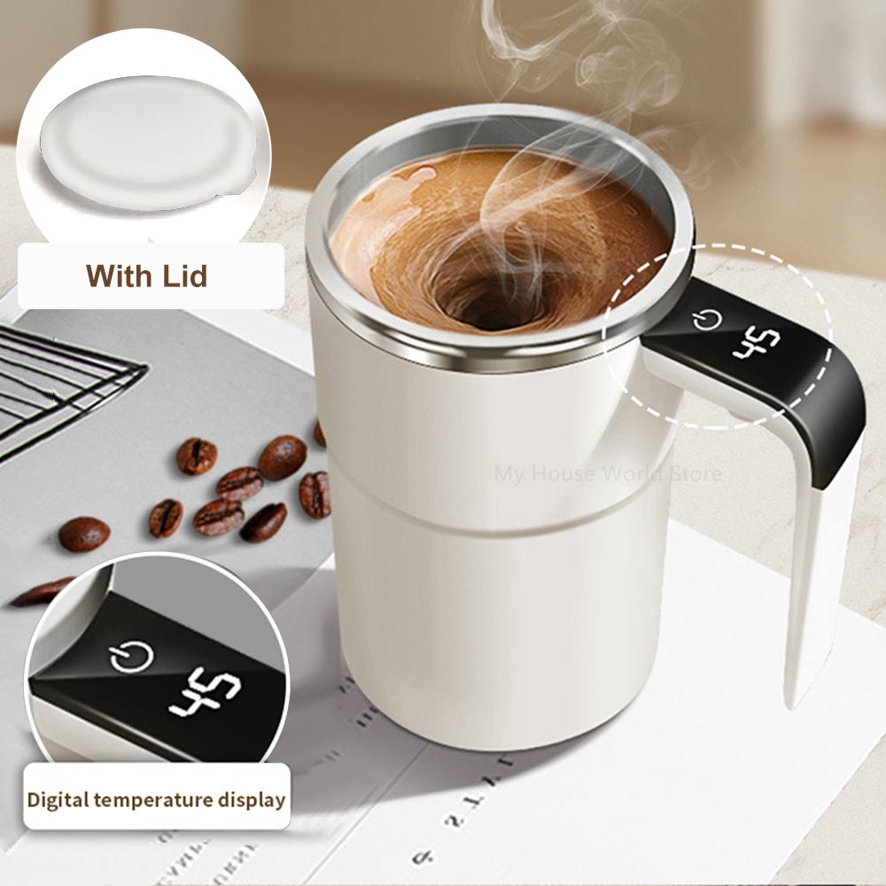 Rechargeable Portable Coffee Magnetic Self Stirring Mugs